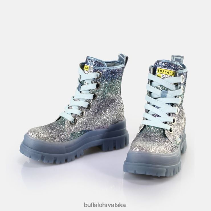 srebrno siva Buffalo aspha lace up hi gležnjača vegan |čizme TDD6T440
